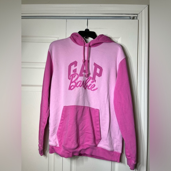 GAP Tops - Gap x Barbie Pink Colourblock‎ Hoodie Sweatshirt